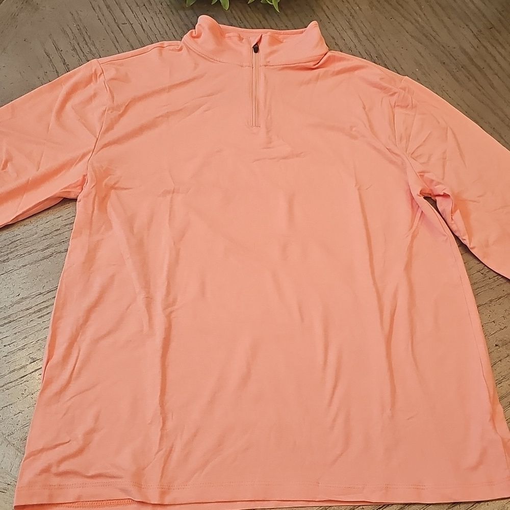 Orange Quick Dry Zip-Up Top - Size XL Boys NWOT 01. Algo